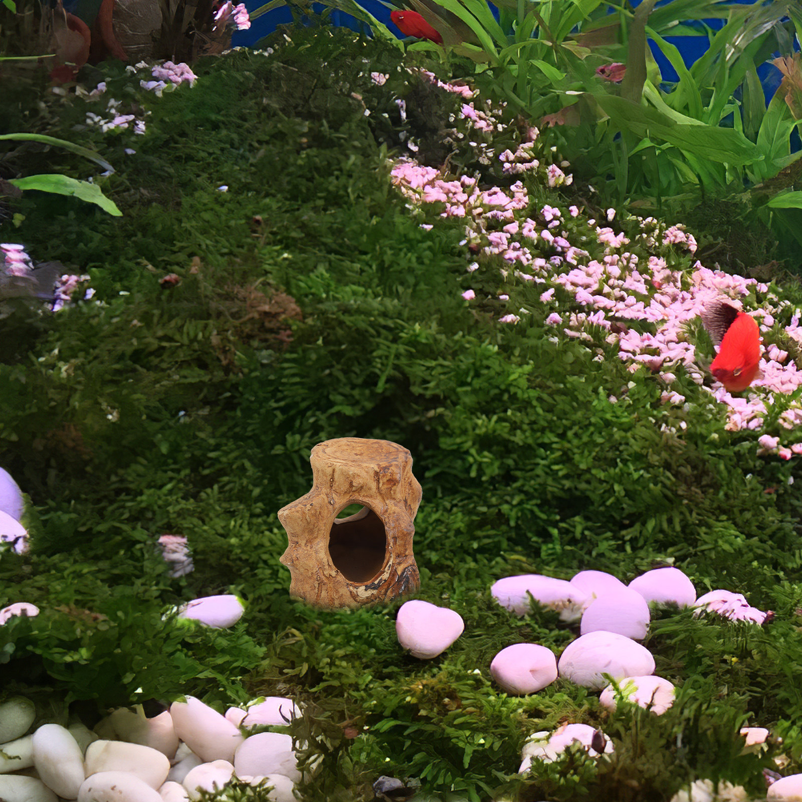 Hide Cave Ceramic - Natural Look Ceramic Fish Tank Caves