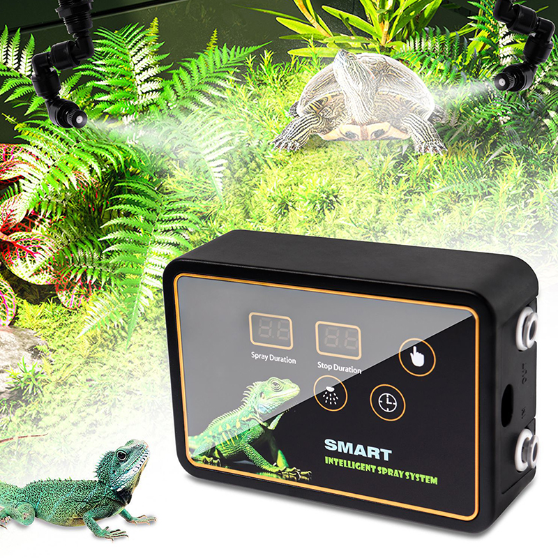 Terrarium Fogger Ultrasonic - Rainforest Tank Timing Spray System Atomization