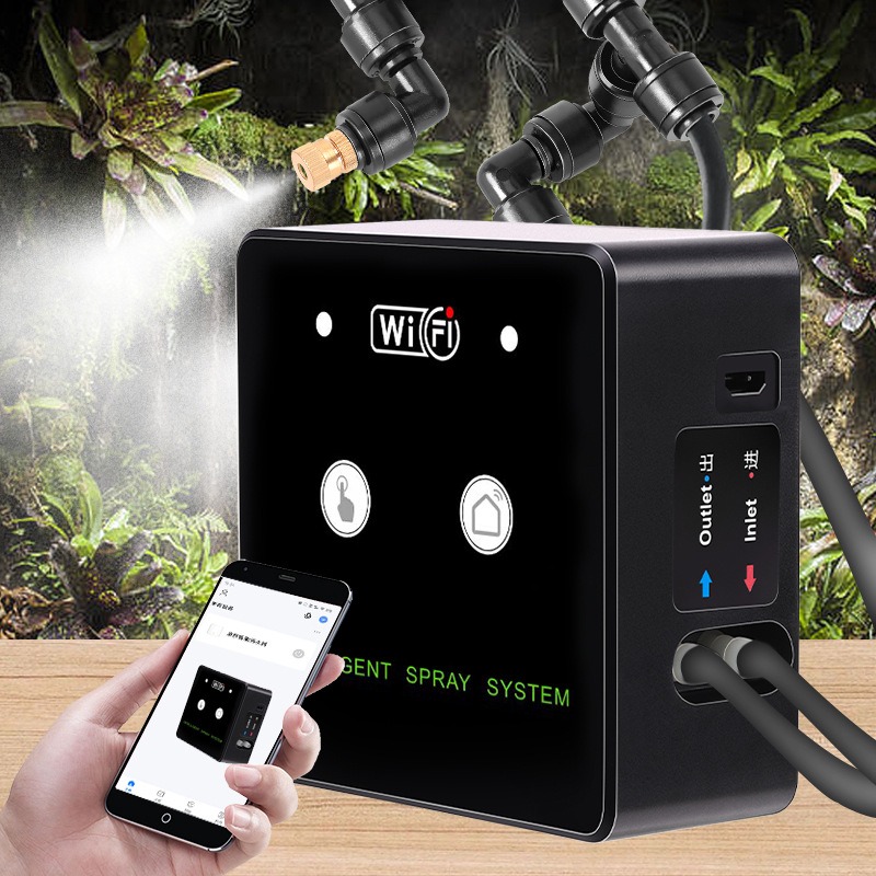 Terrarium Fogger Ultrasonic - WiFi Reptile Misting System, Timed Atomizing