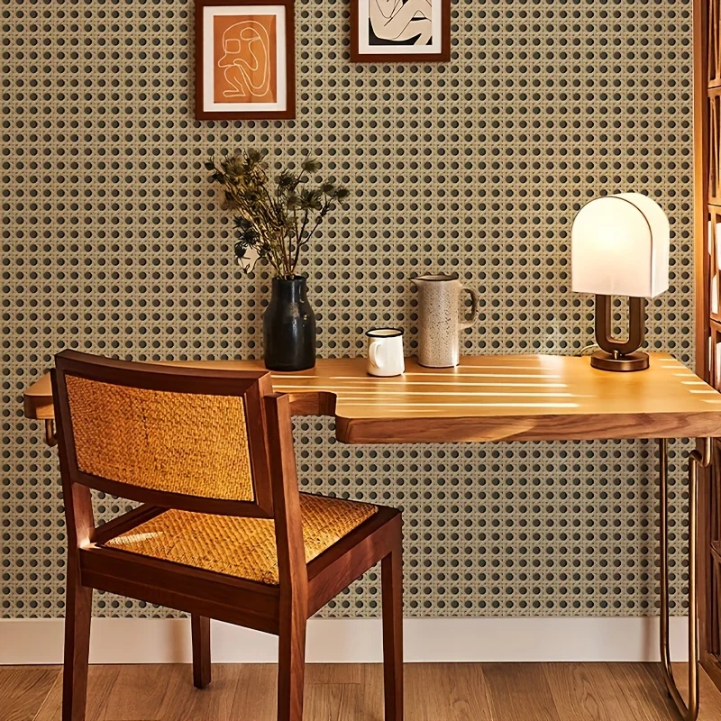 45cm Retro Rattan Pattern Self - Pvc Panel Background 리뷰 및 가격