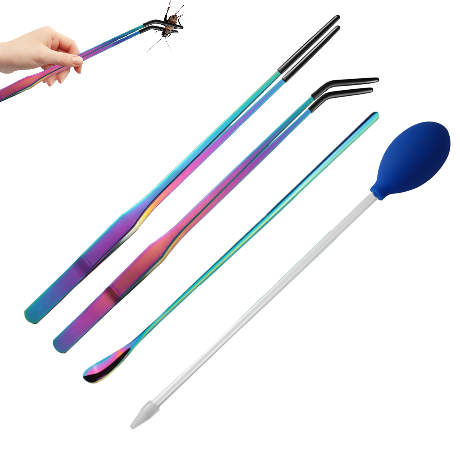 4pcs Reptile Feeding Tongs Aqu - Feeding Tong Stainless 리뷰 및 가격