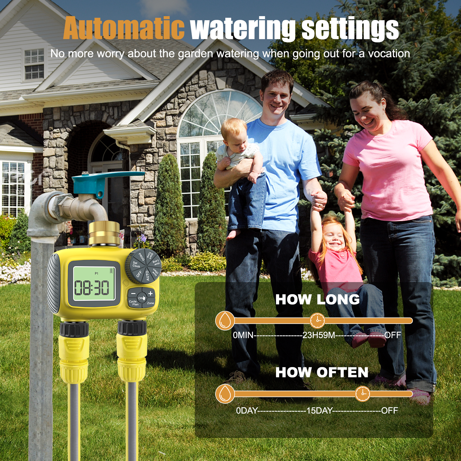 Insoma Smart Water Timer Dual  - Timer Dual Outlet 리뷰 및 가격