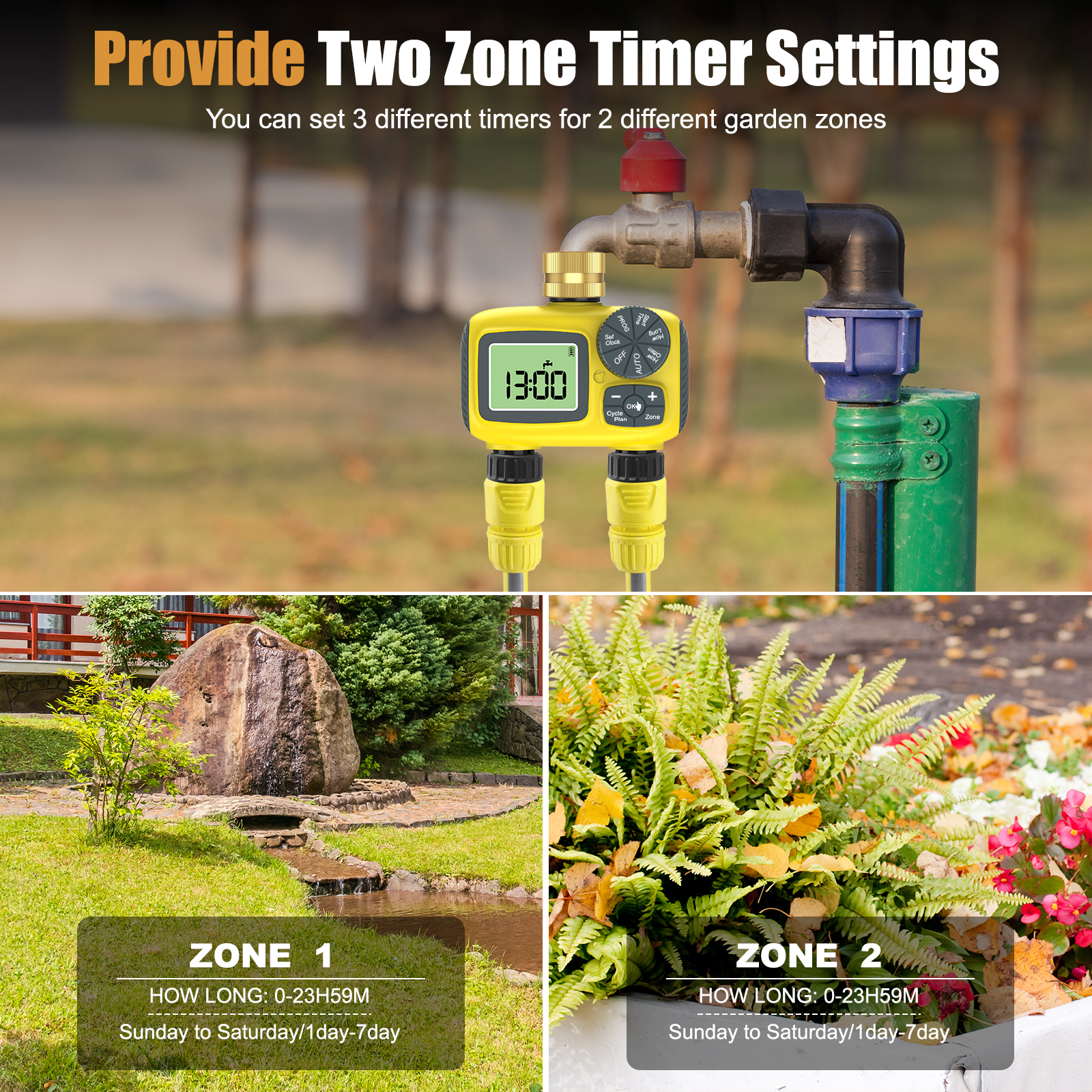 Insoma Smart Water Timer Dual  - Timer Dual Outlet 리뷰 및 가격