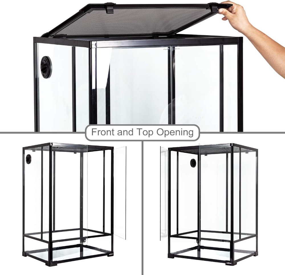 67 Gallon Tall Glass Terrarium - Glass Door Hinge 리뷰 및 가격