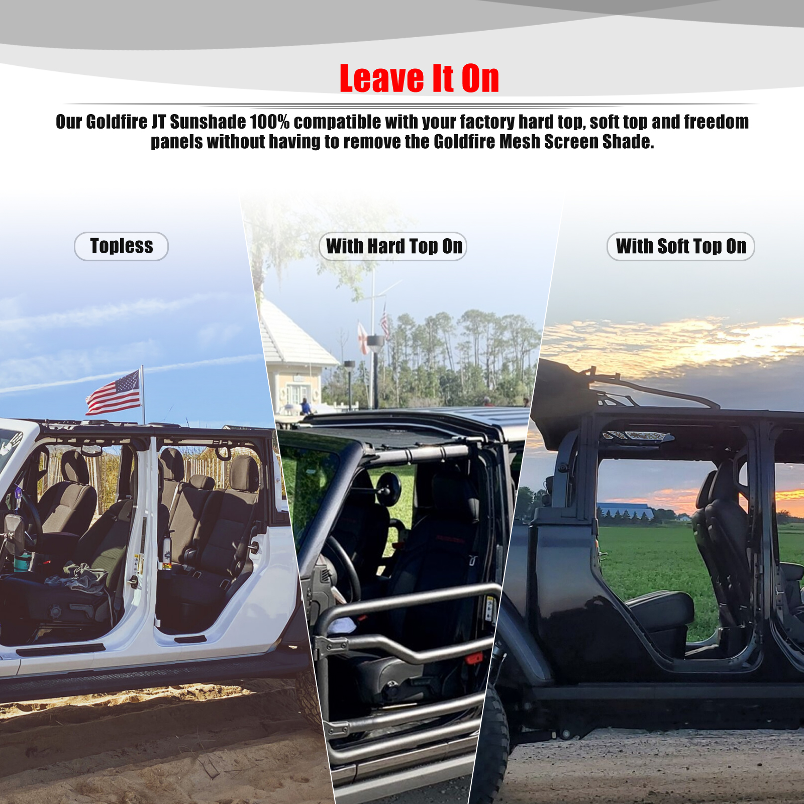 For Jeep Gladiator JT 4 Door A - Screen Top Mesh 리뷰 및 가격