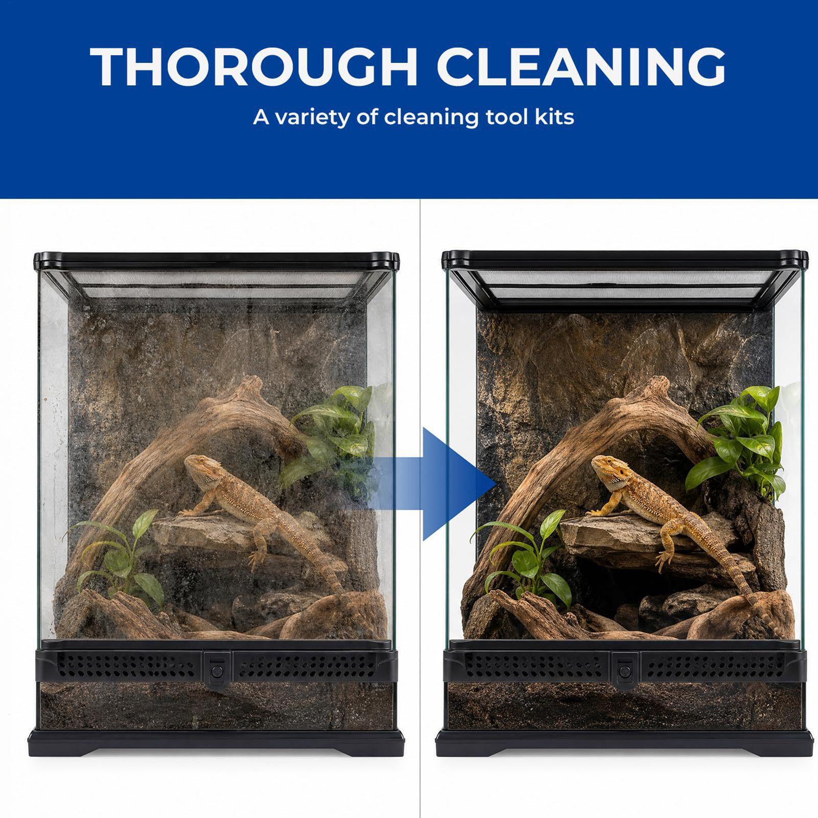 Reptile Tank Cleaning Kit With - Feeding Tong Stainless 리뷰 및 가격