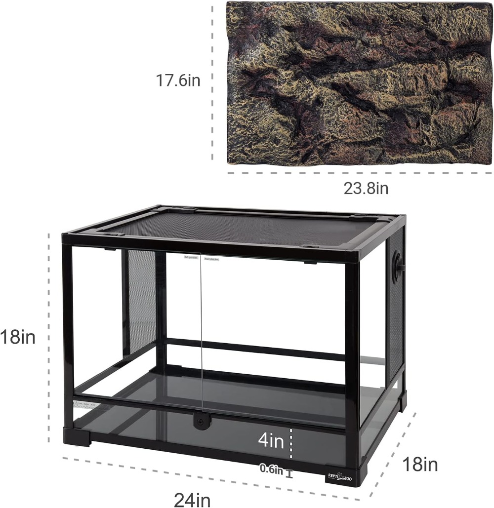 34 Gallon Reptile Glass Terrar - Glass Door Hinge 리뷰 및 가격