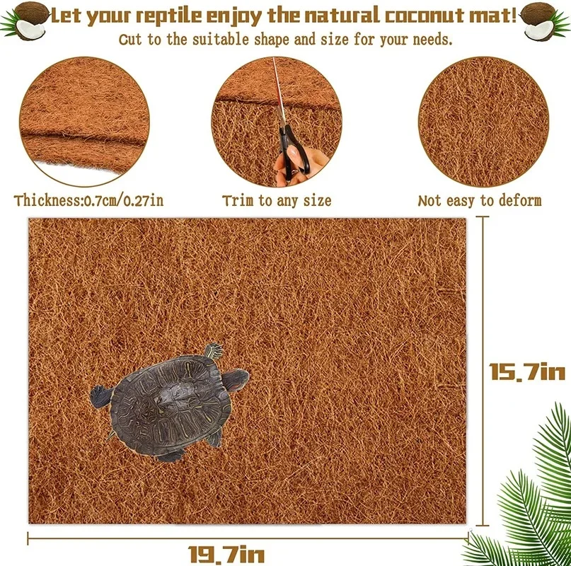 Reptile Carpet Natural Coconut - Substrate Coconut Fiber 리뷰 및 가격