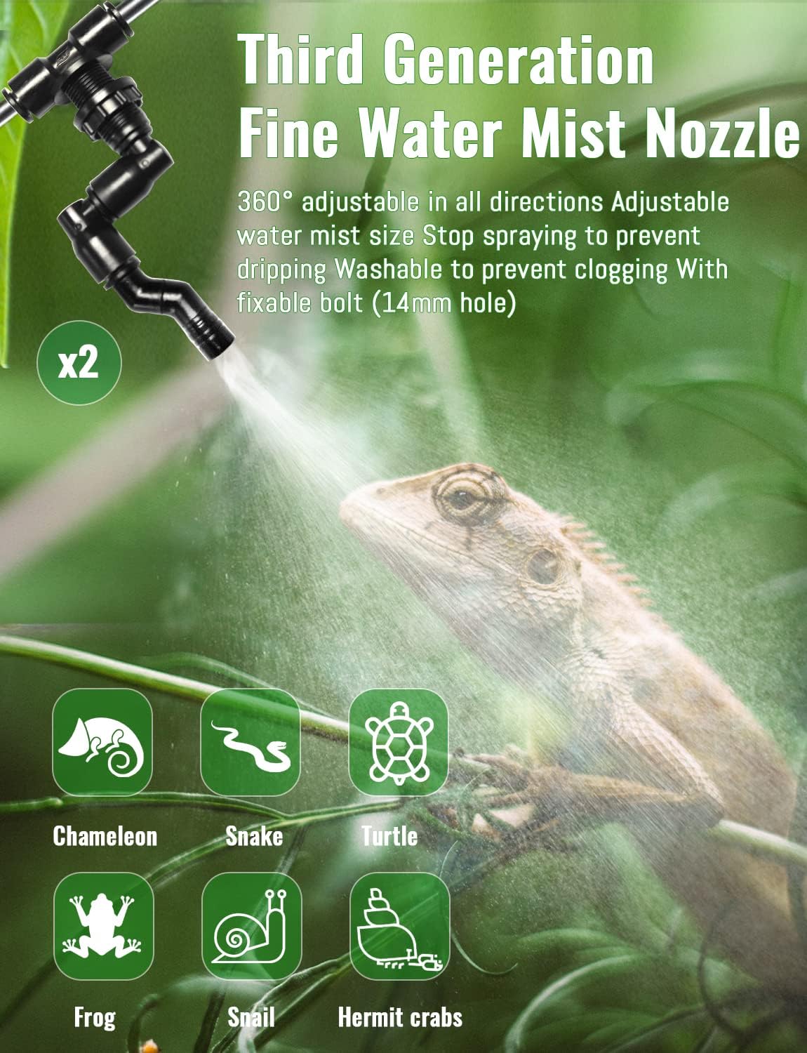 Automatic Rainforest Timing Sp - Misting Nozzle Reptile 리뷰 및 가격