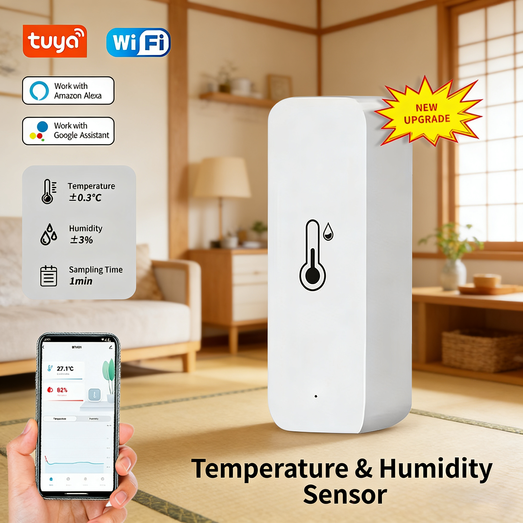 Tuya Smart WiFi Temperature Hu - Digital Hygrometer Probe 리뷰 및 가격