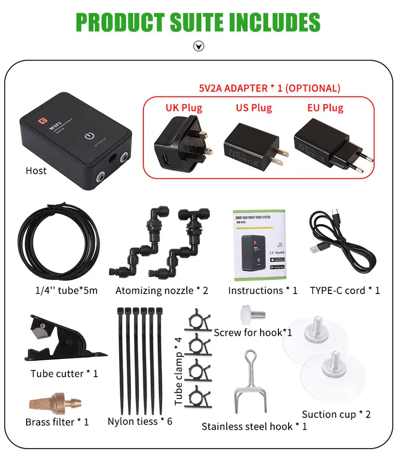 Smart WiFi Reptile Misting Sys - Misting Nozzle Reptile 리뷰 및 가격