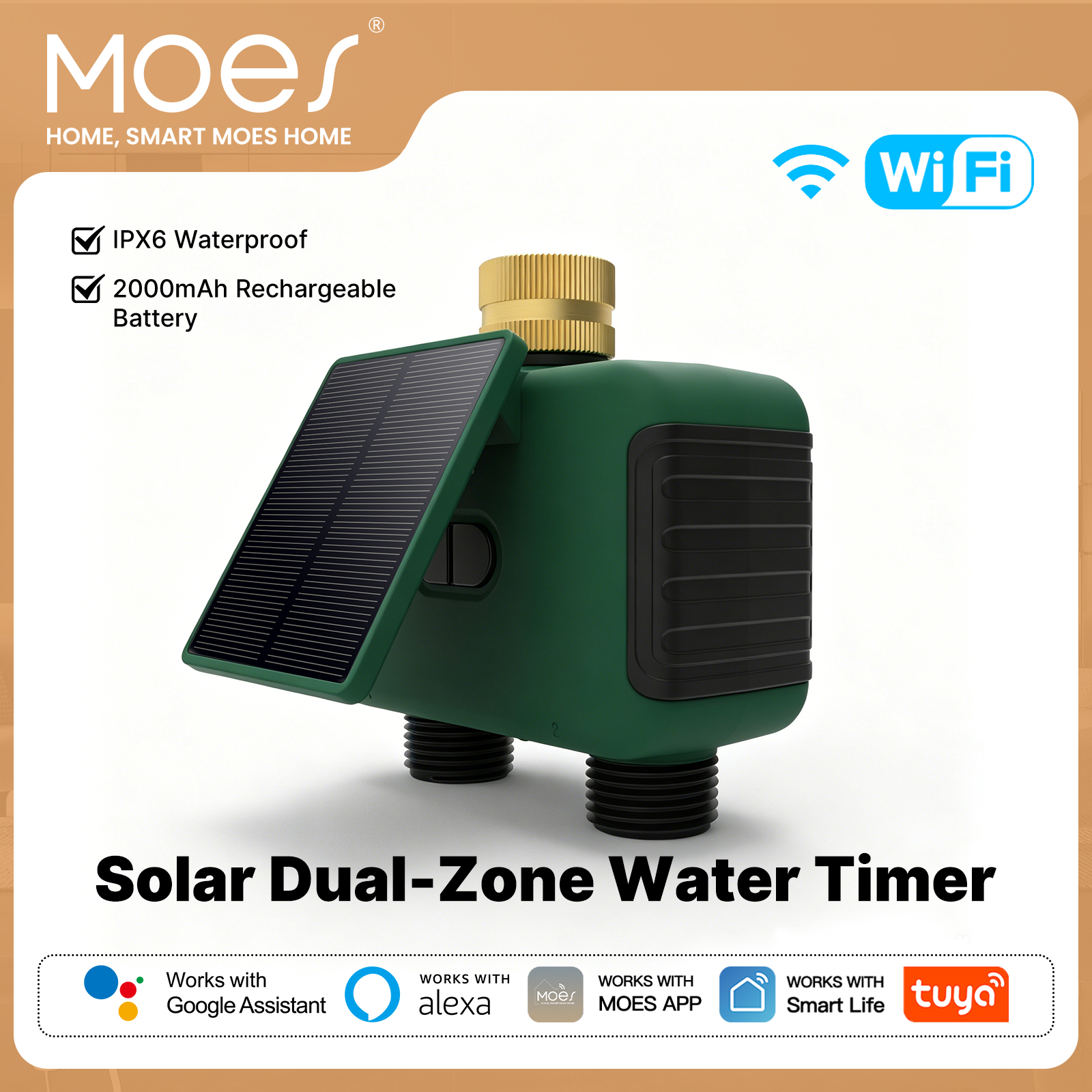 MOES Tuya WiFi Smart Solar Dua - Timer Dual Outlet 리뷰 및 가격