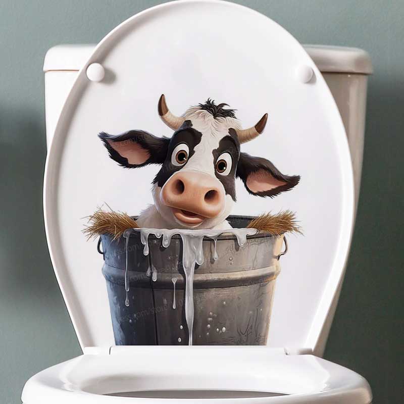Cute Cow Wall Stickers Self-Ad - Pvc Panel Background 리뷰 및 가격