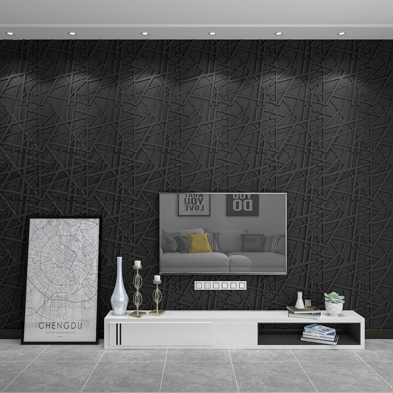 19.7x19.7in PVC Wall Panel Str - Pvc Panel Background 리뷰 및 가격