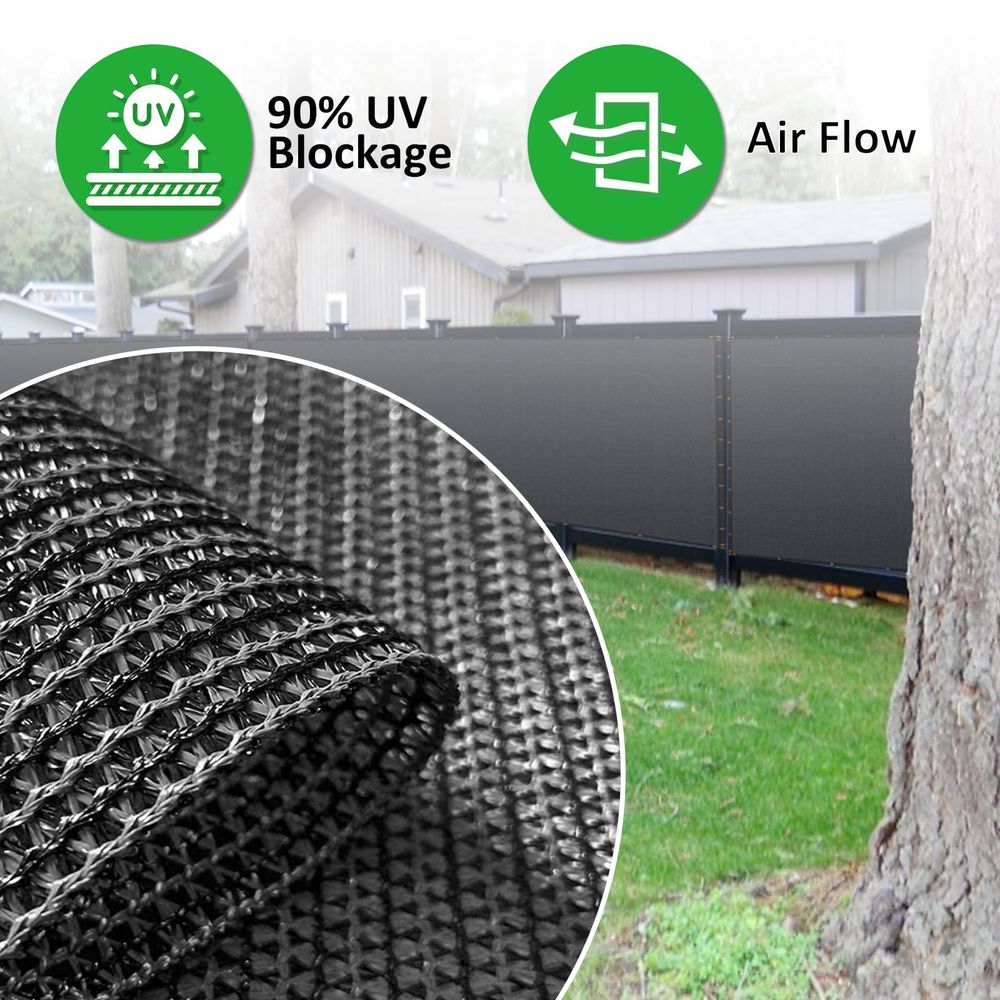 x 100ft Black Privacy Screen F - Screen Top Mesh 리뷰 및 가격