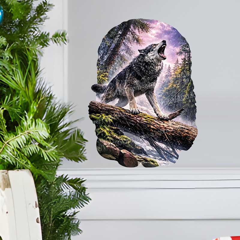Wild Timberwolves Pattern Wall - Pvc Panel Background 리뷰 및 가격