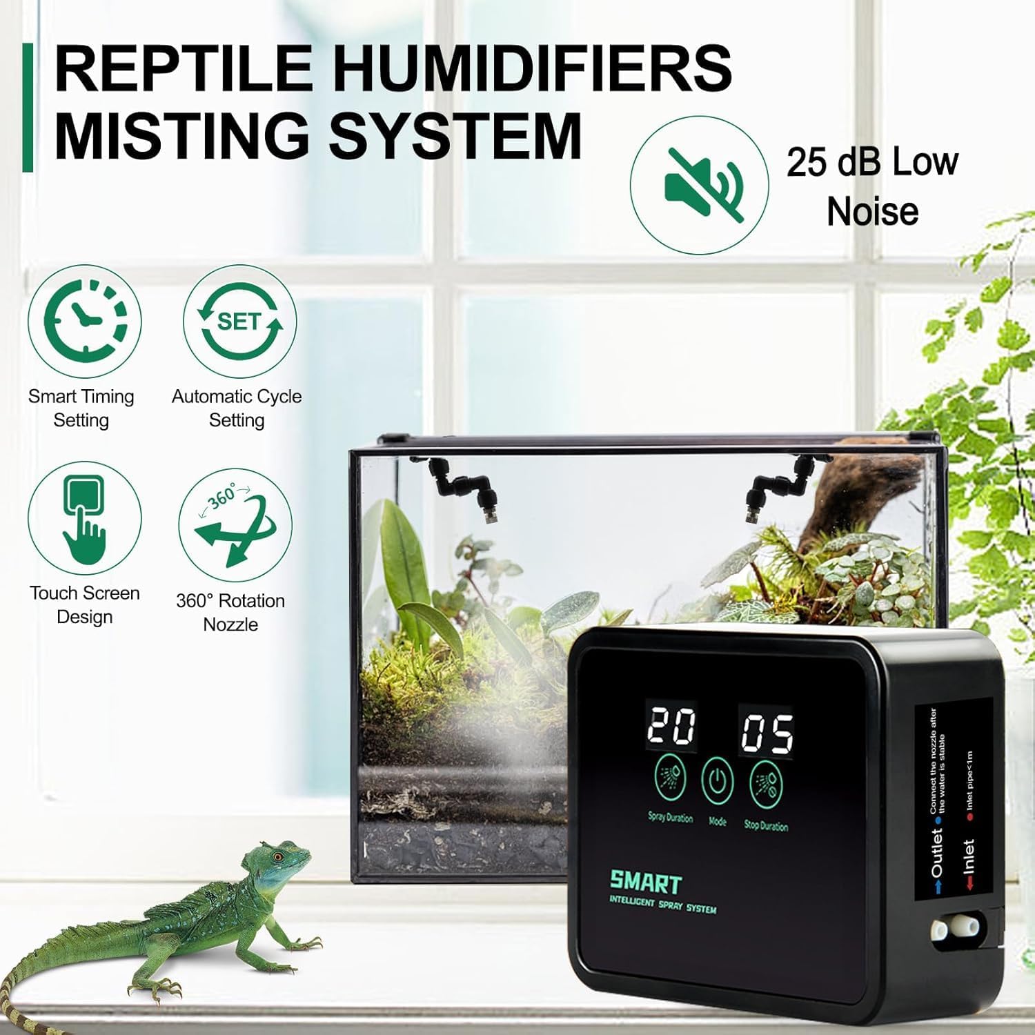 Reptile Humidifiers Smart Mist - Misting Nozzle Reptile 리뷰 및 가격
